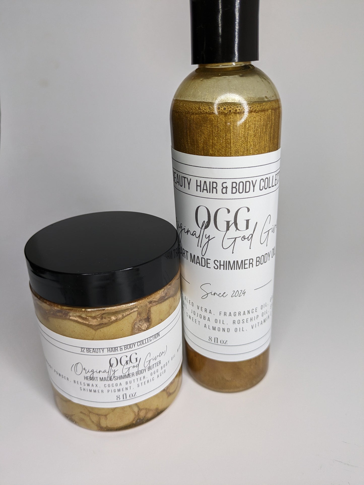 OGG 8oz Shimmer Oil & Body Butter Combo